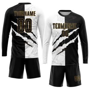 Offre Spéciale – Tenue d'entraînement de football respirante et personnalisable à manches longues pour gardien de but, avec short et impression par sublimation - Product Image 3