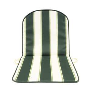 Cuscino Schienale Basso Doppio Rigato Verde - Product Image 1