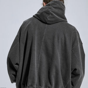 Sudaderas con capucha informales personalizadas para hombre, de algodón 100% jersey con hombros caídos, sudaderas con capucha de gran tamaño, sudaderas con capucha lavadas para hombre de peso pesado - Product Image 5
