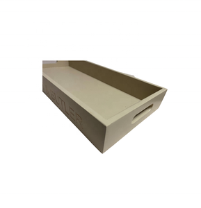 Bandejas anidadas de madera sin terminar con asas Bandeja de comida de bambú de madera única Contenedor Caja de regalo para caja de almacenamiento hogar Hotel - Product Image 3