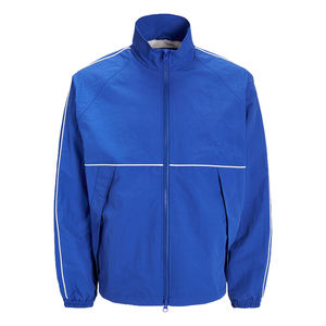 เสื้อแจ็กเก็ตกันลมผ้านุ่มปักลายมีซิปโลโก้ออกแบบได้ตามต้องการสำหรับวิ่งออกกำลังกายในยิมฤดูหนาวใส่เล่นกีฬาลำลองซักได้ - Product Image 1