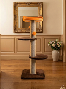 Griffoir pour chats Amistar Caramel Lift de haute qualité, adapté à toutes les races et tailles de chats. - Product Image 5