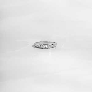 Traditional 925 Solid Sterling Silver Handmade Bezel Setting Baguette Cut CZ Diamond Starburst <b>Chunky</b> <b>Ring</b> for Women Men Wedding - Product Image 2