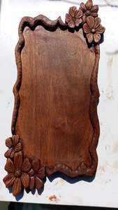 PRODUITS PLATEAU IMPRIMÉ EN BOIS MEILLEURE QUALITÉ SCULPTÉ Disponible forme carrée et artisanat indien meilleur échantillon Offre Spéciale - Product Image 4