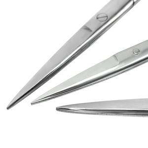 Tijeras Quirúrgicas Dentales de Acero Inoxidable, 12.5, 14, 16, 18 cm, Puntas Rectas y Curvas con Pinzas, Herramienta Médica para Clínica - Product Image 5