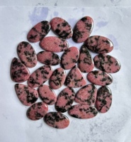 Lot en gros de cabochons en rhodonite rose naturelle de qualité supérieure, formes variées, 10-40 mm, pierres précieuses de créateur pour pendentifs et bijoux enroulés de fil