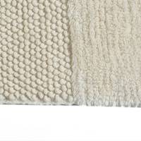 Touch Ivory Handwoven Cotton Eco-Friendly Non-Slip Bathroom Rug Natural Woven Floor Mat 50x80 cm Home & Hotel Use