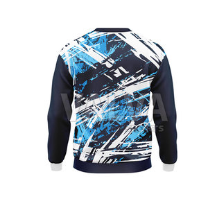 เสื้อสเวตเตอร์โอเวอร์ไซส์ของผู้ชายผ้าฝ้ายผสมดีไซน์และสีต่างกันสำหรับฤดูหนาว - Product Image 2