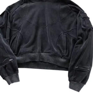 High Quality <b>Men</b> Acid Wash <b>Hoodies</b> Customized Made in OEM Manufacture Street Style <b>for</b> <b>Men</b> Acid Wash <b>Hoodies</b> - Product Image 6