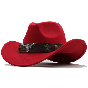 Nuevos sombreros de vaquero de cuero al aire libre para hombres de vaquero occidental personalizados Sombreros de vaquero en cuero genuino Sombreros de moda al por mayor - Product Image 2