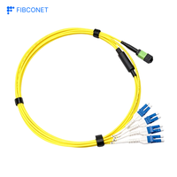 Harness Jumper Serat Optik Multimode OM4 Kepadatan Tinggi MPO-LC Fanout