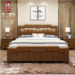 Juego de Muebles de Dormitorio Doble King Queen, Juego de Dormitorio Queen de Madera Artesanal, Cama King Size Tallada a Mano Asequible al por Mayor - Product Image 3