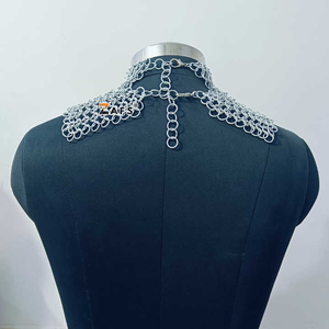 Gargantilla Medieval Hecha a Mano, Collar de Cota de Aluminio de Primera Calidad, Accesorio para Disfraz de Ren Faire, Disponible Al por Mayor - Product Image 4