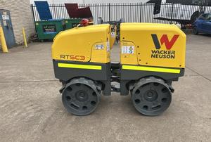 Meilleurs prix pour rouleaux vibrants à double tambour Wacker Neuson RTLx-SC3 d'occasion, fabrication Caterpillar, rouleau à pneus, moteur de pompe, noyau - Product Image 2
