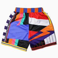 Shorts en maille 100% polyester respirant, extensible dans 4 directions, de qualité supérieure, personnalisés, unisexe, séchage rapide, ensemble sportif