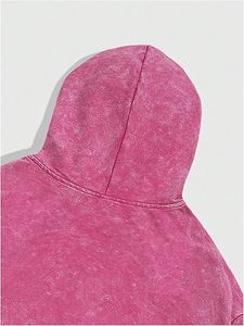 Sweat à capuche personnalisé, sweat à capuche délavé à l'acide, logo imprimé à l'écran, molleton lourd en tissu éponge français, sweat à capuche vintage délavé - Product Image 5