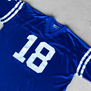 เสื้อเจอร์ซีย์อเมริกันฟุตบอลแบบเรโทรสั่งทำขายส่ง ผ้าตาข่ายระบายอากาศ แห้งเร็ว พิมพ์ลายแบบซับลิเมชั่นเต็มตัว ทรงโอเวอร์ไซส์แบบครอป - Product Image 3