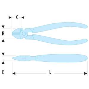 กรรไกรตัดเฉียง Facom คุณภาพสูง ผลิตภัณฑ์กรรไกรและเครื่องตัด - Product Image 2