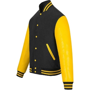 Fabricante de fábrica paquistaní, chaquetas de invierno gruesas con bordado informal de peso pesado para hombre, chaqueta de béisbol universitaria para hombre - Product Image 3