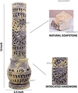 Porta Incienso de Piedra Natural, el Regalo para el Hogar Más Hermoso, Torre Decorativa Tallada a Mano - Product Image 4