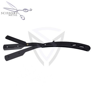 Maquinilla de Afeitar de Seguridad Recta Plateada de Alta Calidad para Hombre con Mango de Madera, Cabezal de Acero Inoxidable, Latón y Aleación de Zinc para Barberías - Product Image 6