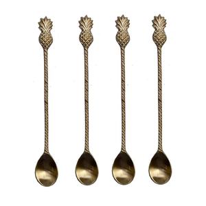 Ensemble de couverts en acier inoxydable argenté 4 pièces fabriqués à la main poignées polies de luxe Style américain moderne de haute qualité pour les fêtes - Product Image 2