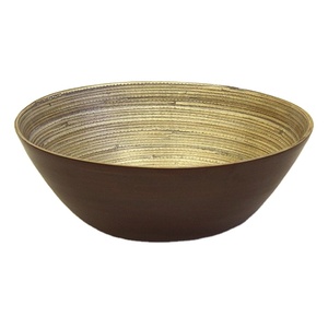 ¡Venta 2025! ¡Eco2Go ofrece ensaladeras de bambú hiladas hechas a mano y juego de cucharas para acampar a precio barato! - Product Image 1