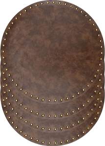Alfombrillas y Posavasos de Cuero Más Vendidos, Color Marrón, Soporte de Fábrica, Decoración de Mesa de Cuero Personalizada de Alta Calidad - Product Image 5
