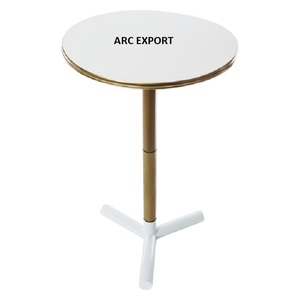 ขาตั้งโลหะสีดำแฟนซีแข็งแรงพร้อมโต๊ะสี่เหลี่ยมผืนผ้าตกแต่งโต๊ะข้างเสิร์ฟ - Product Image 6