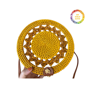 Premium Handmade Rattan Shoulder <b>Tote</b> <b>Bag</b> for Women <b>Beach</b> Fashion Style with Cover Closure Directly From Vietnam - Product Image 3