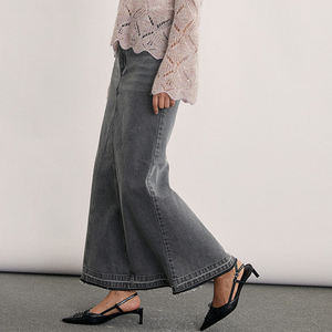 2025 Atoptex, Falda vaquera Midi para mujer, silueta recta de longitud media con bolsillo en el dobladillo desgastado, otoño Y2K, estilo Vintage informal - Product Image 4