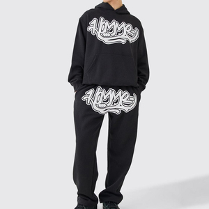 2025 venta al por mayor personalizado su propio diseño hombres chándal nuevo estilo Puff impresión hombres Slim Fit chándal para la venta - Product Image 1