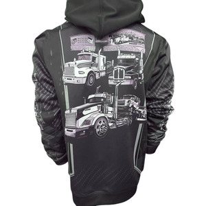 Sudaderas con capucha sublimadas de lujo a precio de fábrica color negro por encargo superventas servicio OEM para hombre - Product Image 5