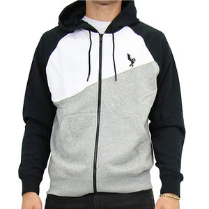 Sudaderas con cremallera para hombre de talla grande Patrón sólido de algodón 100% de moda y elegante para el invierno - Product Image 1