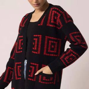 Suéter de algodón de manga larga lavado de invierno de último diseño para mujer, Sudadera con capucha personalizable de estilo callejero transpirable - Product Image 4