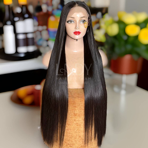 Precio al por mayor 100% Peluca de cabello crudo vietnamita Peluca de cabello humano HD Frontal Encaje Virgen Cutícula Cabello - Product Image 2