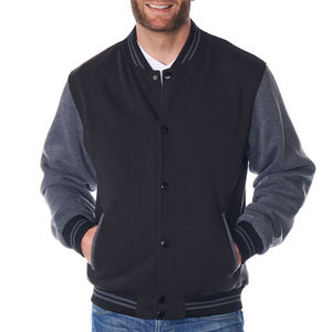 Wholesale Custom <b>Men's</b> Top Selling Formal Baseball Varsity <b>Jacket</b> <b>for</b> <b>Men</b> Stand Custom Embroidery Logo Winter Leather Sleeves - Product Image 2