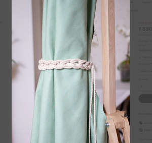 ผ้าม่านผูกหลัง, ผ้าม่าน holdbacks macrame, ยูเครน Shop - Product Image 1
