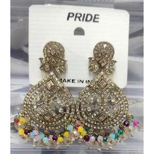 Ensemble de boucles d'oreilles de luxe pour femmes, avec perles violettes claires, bijoux de mode pour femmes, styles de fête et décontractés, à porter - Product Image 2