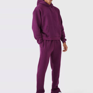 Nouveauté Survêtement uni avec logo personnalisé Survêtement de sport pour homme Ensemble de survêtement de jogging de qualité supérieure Vêtement d'hiver de qualité supérieure - Product Image 4