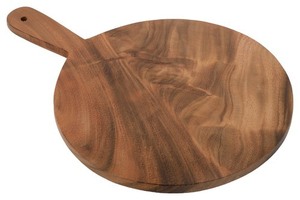 Poêle à pizza en bois massif de 12 pouces, planche à découper en bois d'acacia pour taille personnalisée, prix bon marché avec fait à la main - Product Image 6
