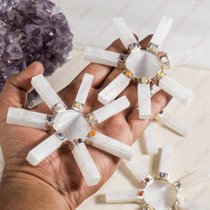 Pierre de sélénite blanche naturelle, tour de chakra, générateur d'énergie, pyramide de guérison, cristal pour la méditation et la décoration - Product Image 1