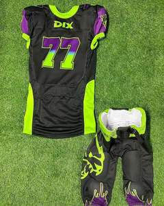 Hauts de football américain personnalisés en gros, meilleure vente de haute qualité, uniformes courts de technique de sublimation de taille XL à motif numérique - Product Image 3