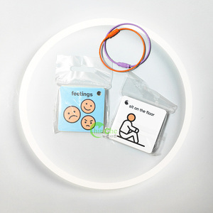 Tự kỷ thông tin liên lạc công cụ 10 cái có thể in được xã hội câu chuyện biểu tượng thẻ in Offset nhãn bó - Product Image 4