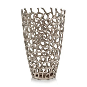 Jarrón de Metal de nivel superior, centros de mesa para plantas, regalo de inauguración de la casa, Decoración de mesa de balcón, boda, eventos en casa por Ambience Lifestyle - Product Image 2