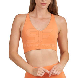 Soutien-gorge de sport respirant pour femmes haut de soutien rembourré pour l'exercice Yoga et course à pied femmes soutien-gorge de sport avec dos croisé - Product Image 5