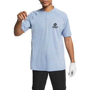 เสื้อกอล์ฟแขนสั้นคอปกแบบลำลอง ผ้าถัก ระบายอากาศได้ดี น้ำหนักเบา ติดกระดุม - Product Image 3