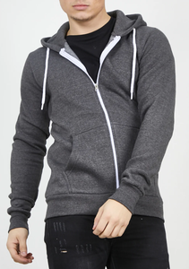 Sweat à capuche coupe régulière avec fermeture à glissière pour hommes fabriqué au Bangladesh de qualité supérieure 100% coton lourd polaire 380 GSM multicolore - Product Image 3