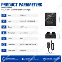 Chargeur double FDQ12-01 pour batterie Getac PS236 PS236/336