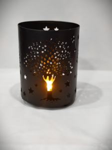 Portavelas de malla VersaGlow y soporte para cubiertos, pieza elegante de decoración para el hogar de doble uso con diseño funcional para uso diario - Product Image 3